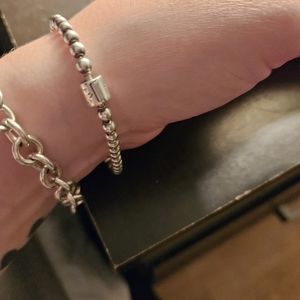 Beautiful Pandora bracelet sterling silver 7.5 inches or 19cm